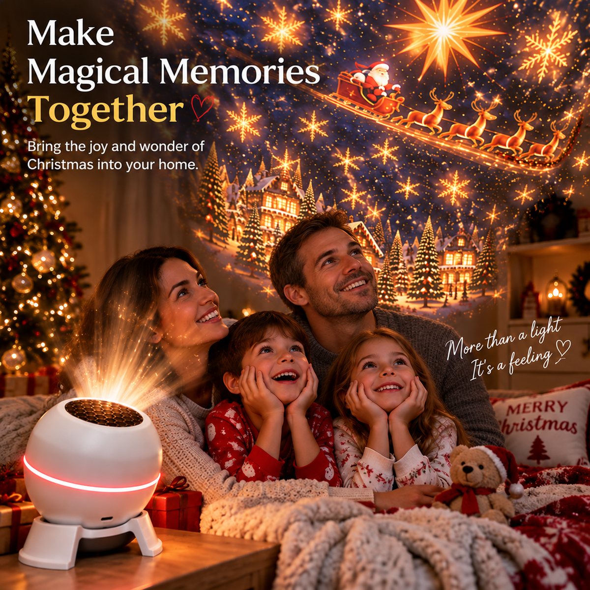 ⛄Official Store | ❄️❄️ SCNDR® Smart Holographic Projector (HD Smart Dynamic 5D)