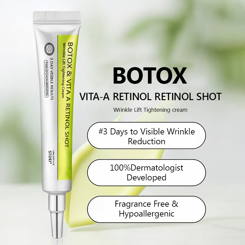 ✅Regain youthful skin nown 👩‍⚕️🎁 STDEI® BOTOX & VITA A RETINOL SHOT Wrinkle Lift Tightening Cream