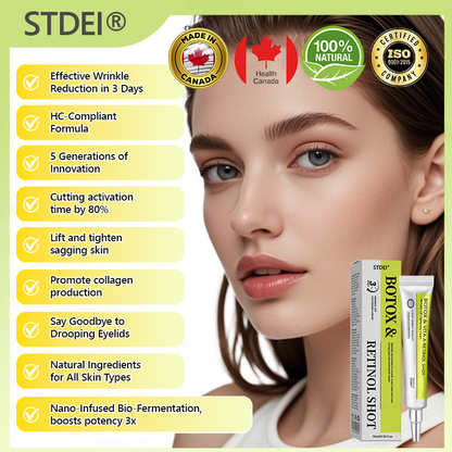 ✅Regain youthful skin nown 👩‍⚕️🎁 STDEI® BOTOX & VITA A RETINOL SHOT Wrinkle Lift Tightening Cream