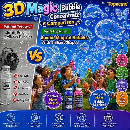 Topacme® 🔫🔫Super 3D Magic Bubble Concentrate —— Animal & Ocean Fantasy Theme