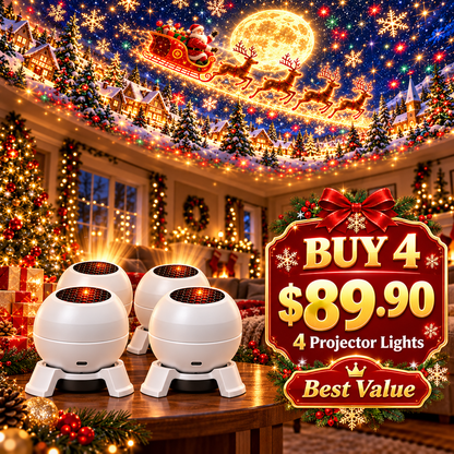 💡 Turn Any Room Into a Christmas Wonderland – Holiday Projection Night Light