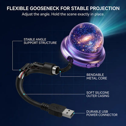 Official Store |🌟☄️SCNDR® 360° Smart Holographic Starry Sky Projector (HD Smart Dynamic 5D)
