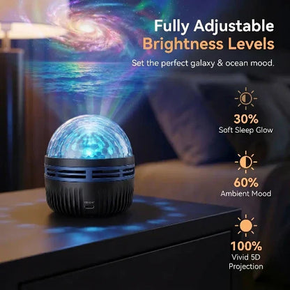 SCNDR® 🐳 Starry Sky Projector – Smart 5D Holographic Night Light