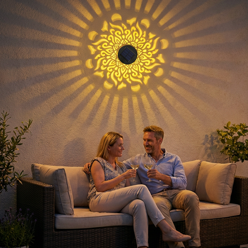 🌀💥 Limited-Time Offer: Buy 1 Get 1 Free 🌞💡 WREE® Solar Mandala Outdoor Wall Light – Garden Fence & Patio Projection Lamp